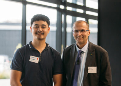 Rich and mentee Lachlan Patelesio at the 2021 First Foundation Awards ceremony
